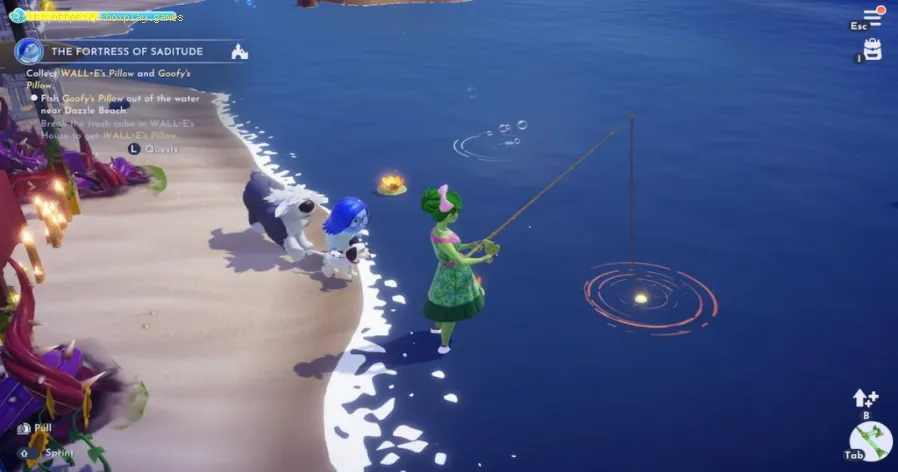 Disney Dreamlight Valleyでまばゆいばかりの場所で魚を捕まえる方法-1