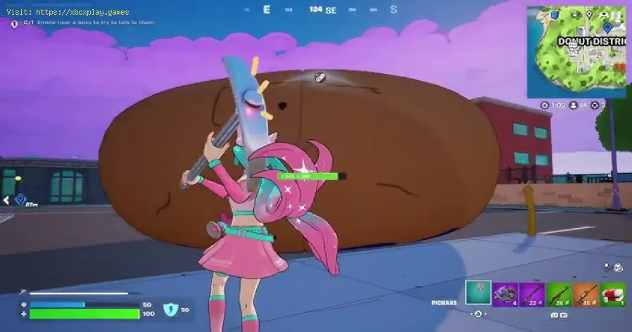 Fortnite: Destroy Objects at Krusty Burger or Lard Lad