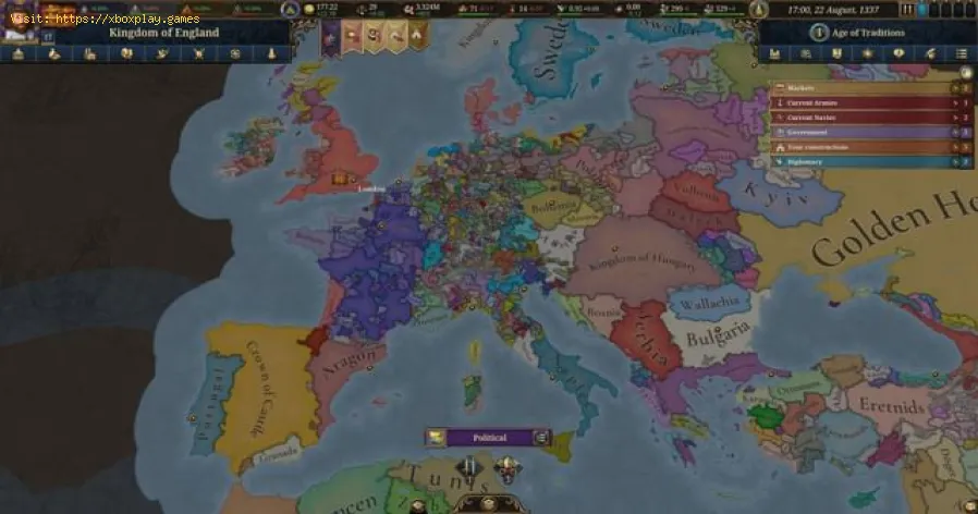 Europa Universalis 5: Increase Crown Power