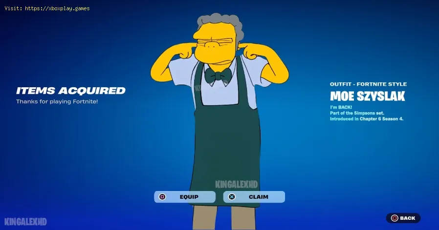 Fortnite : Où trouver Moe dans les Simpsons