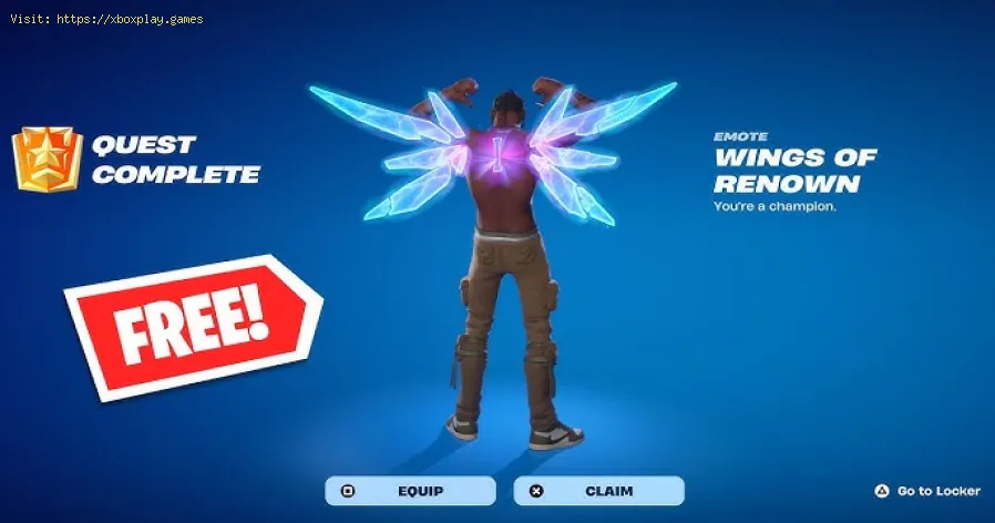 Fortnite: Hol dir die kostenlose Emote „Flügel des Ruhms“.