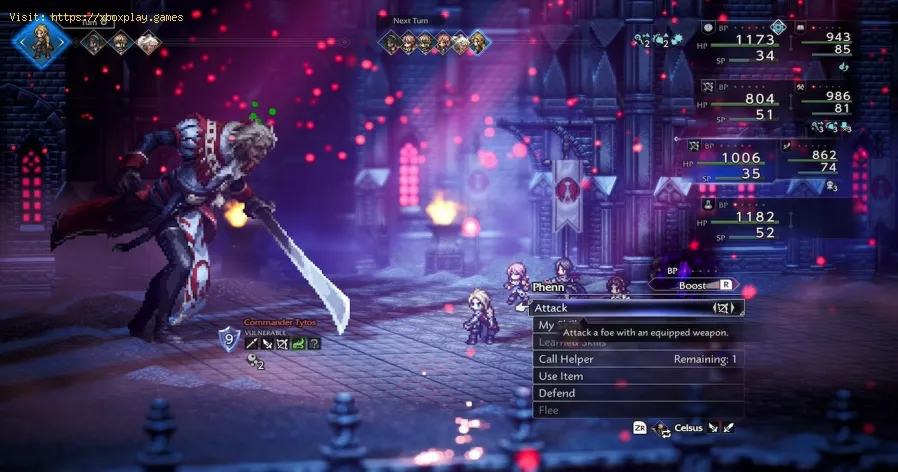 Octopath Traveler 0 : vaincre le commandant Tytos