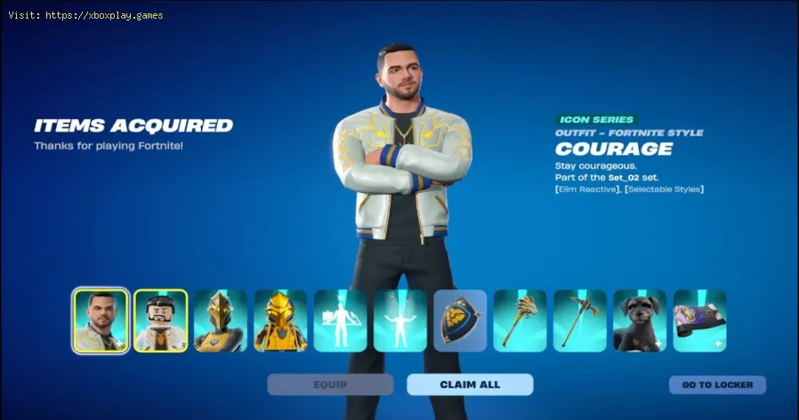 Ensemble complet CouRage dans Fortnite: Comment le débloquer