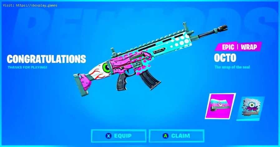 Fortnite: Como obter o Octo Wrap Free e não piscar o spray