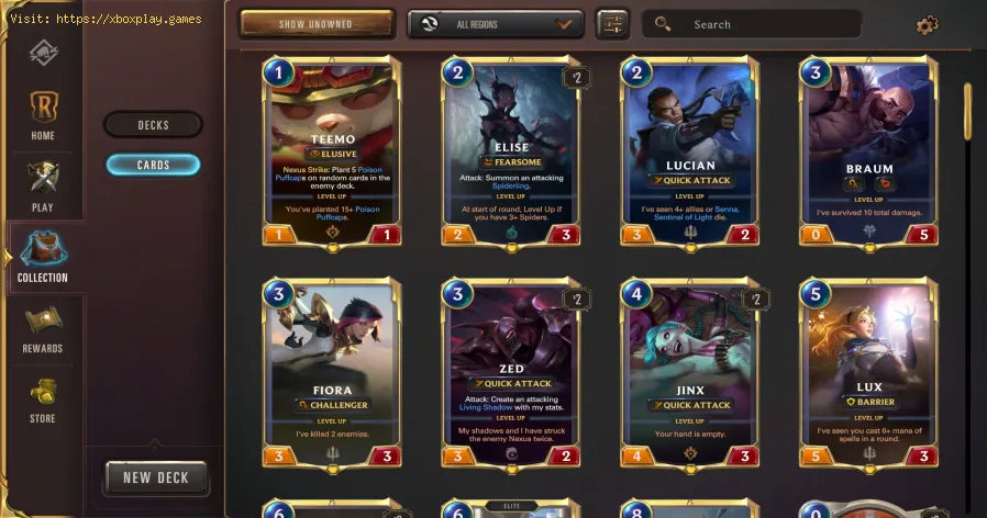 Legends Of Runeterra: Como fazer um baralho