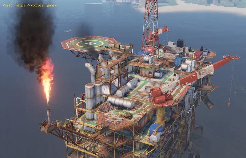 Rust: Where to Find The Oil Rig in console edition