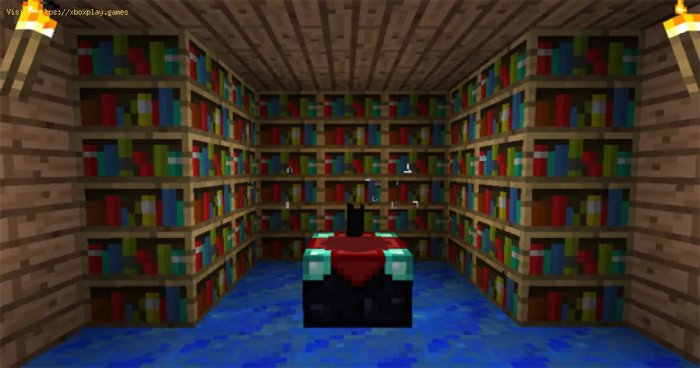 How to make a Bookshelf in Minecraft