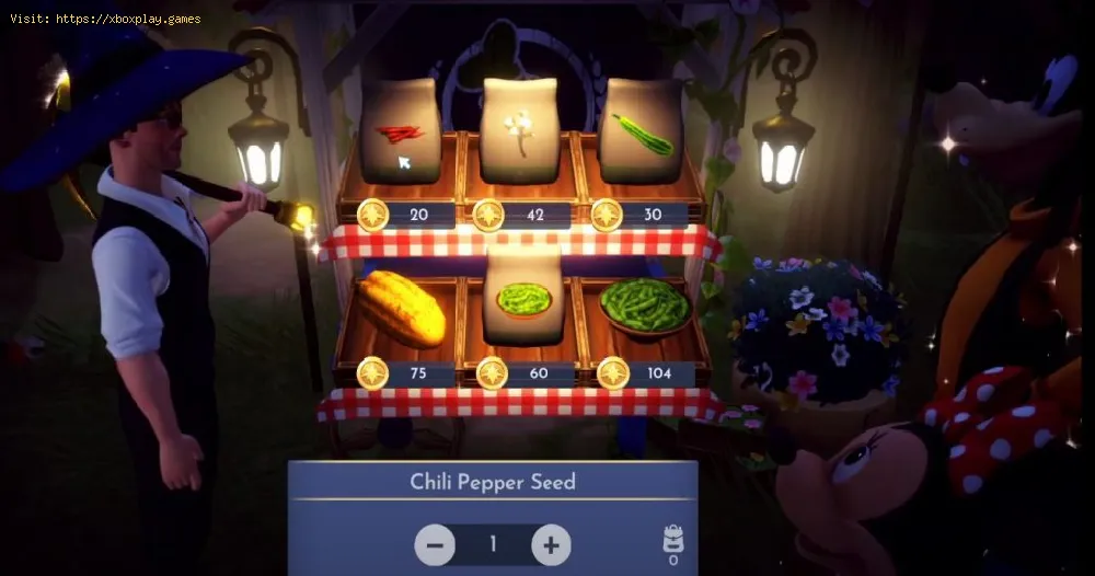 Chili Pepper Seeds Location in Disney Dreamlight Valley