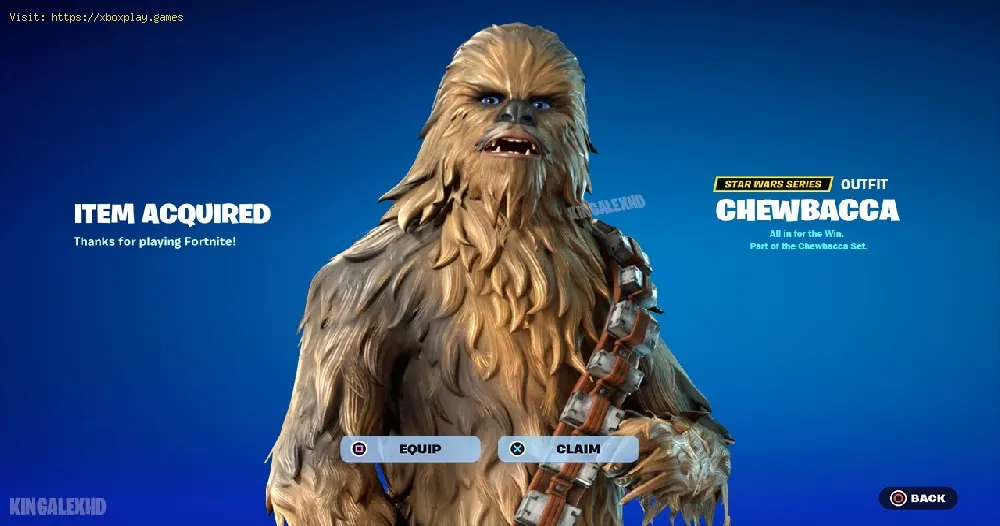 get Chewbacca skin in Fortnite