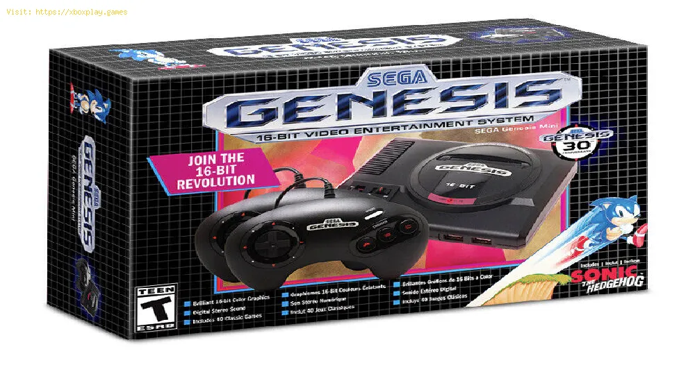 Sega  Genesis Mini, Has 40 Classic Games