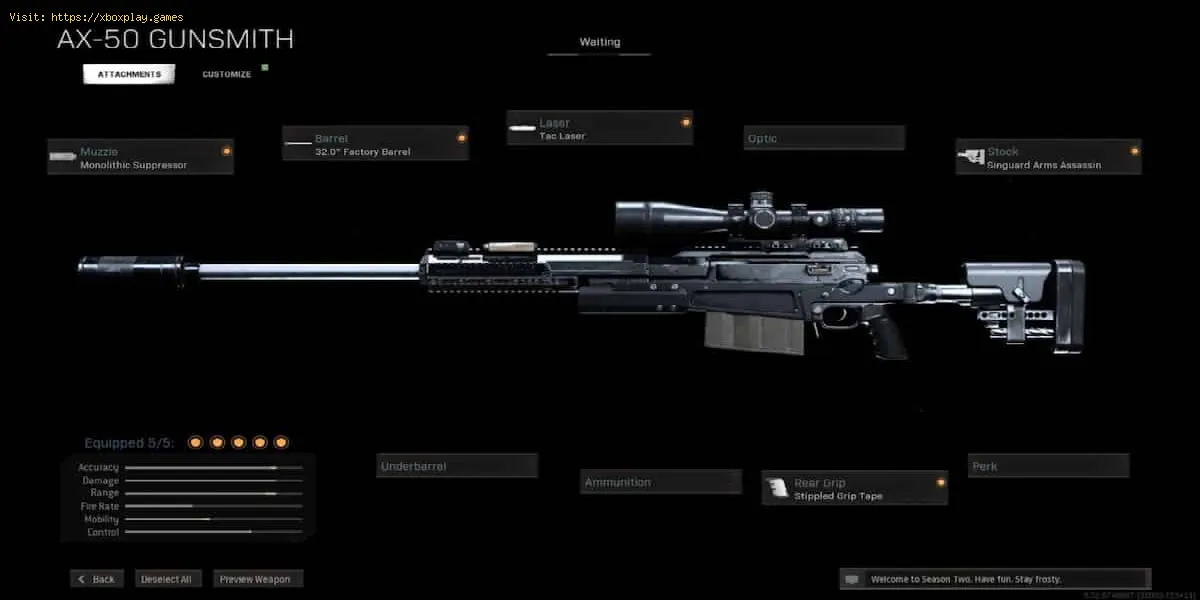 Call of Duty Warzone Pacific: el mejor equipamiento de AX-50 en la temporada 3