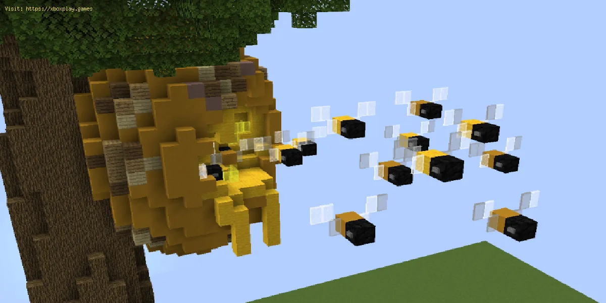 Minecraft: Wie man einen Bienenstock, eine Bienenwabe und Honigflaschen macht