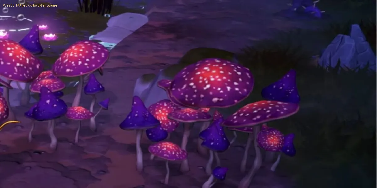 Como remover cogumelos roxos em Disney Dreamlight Valley