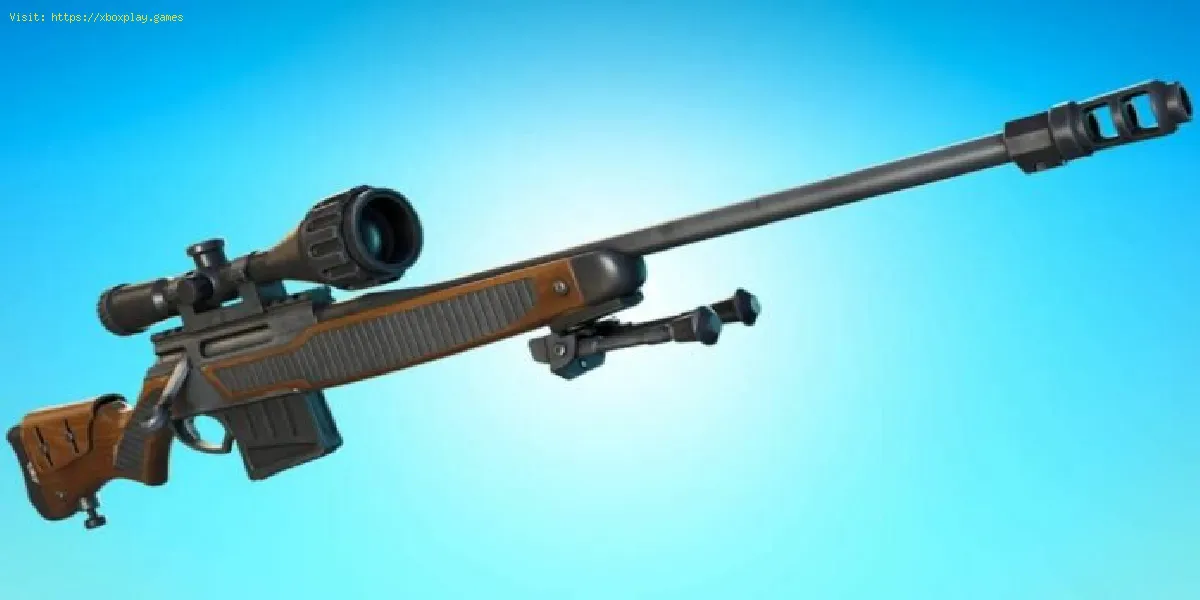 encontre o rifle sniper bolt action em Fortnite