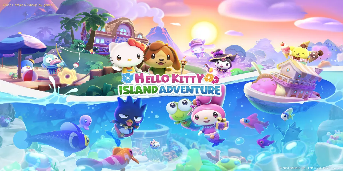 Auffinden von 7 fehlenden Beuteln in Hello Kitty Island Adventure