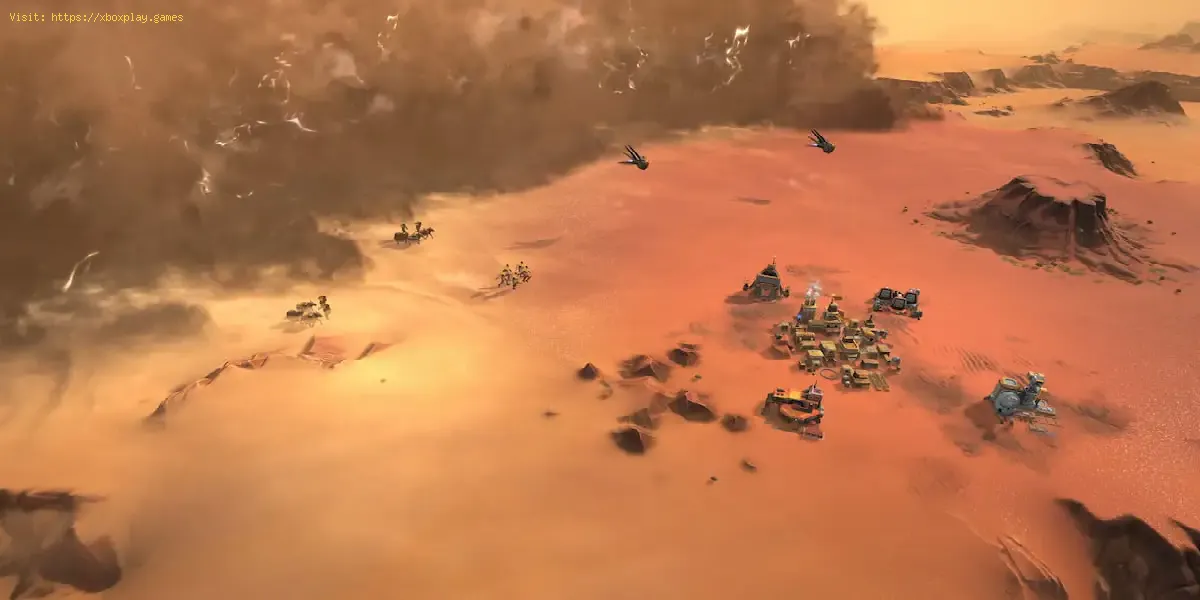 Übernimm die Kontrolle über Dörfer in Dune Spice Wars