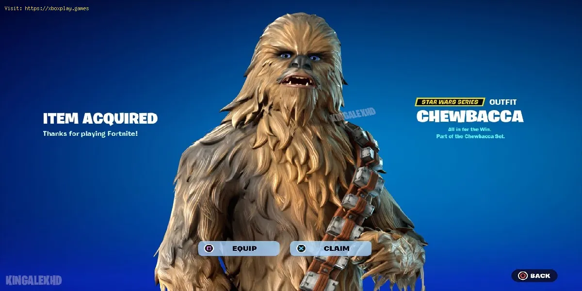 conseguir la Skin de Chewbacca en Fortnite