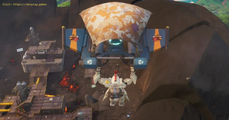 Fortnite Fortbyte 80: Bunker Basher Peak para quebrar a rocha. 2