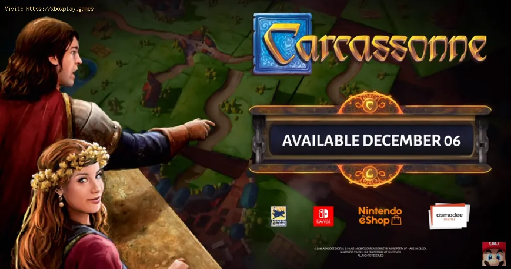 Carcassonne for Nintendo Switch is nearby.