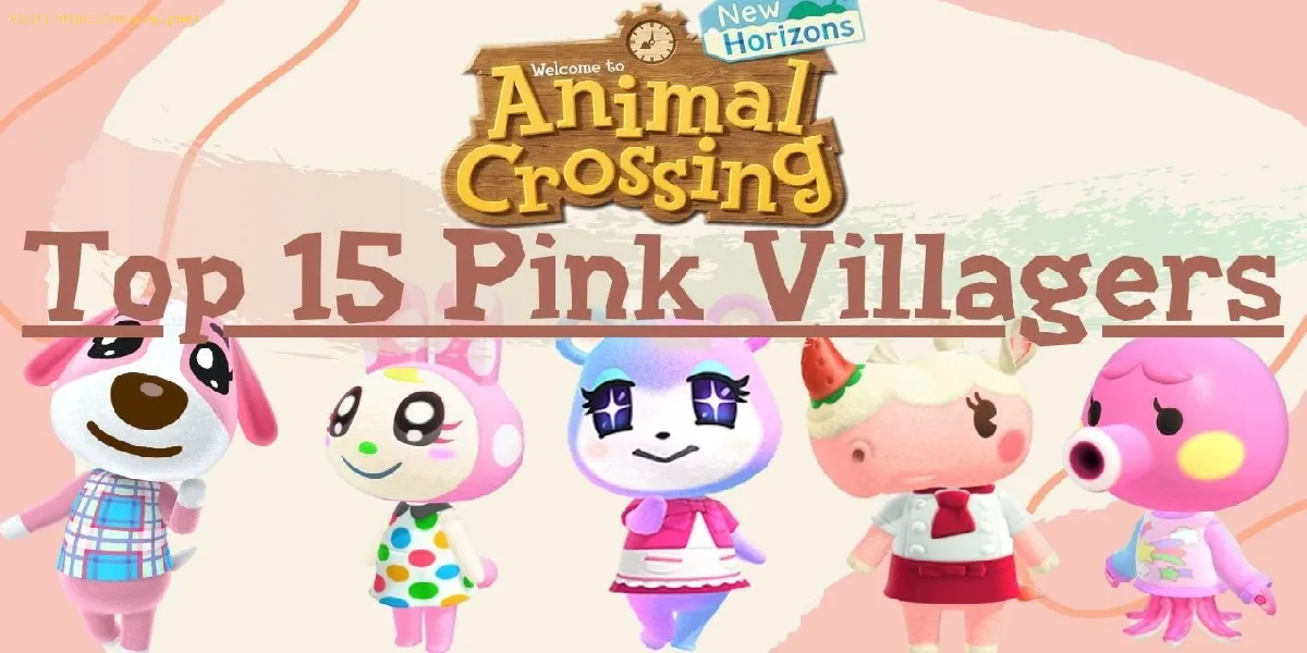 Animal Crossing New Horizons: villageois roses