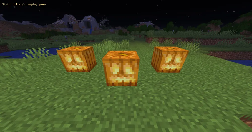 Minecraft：カボチャを彫る方法