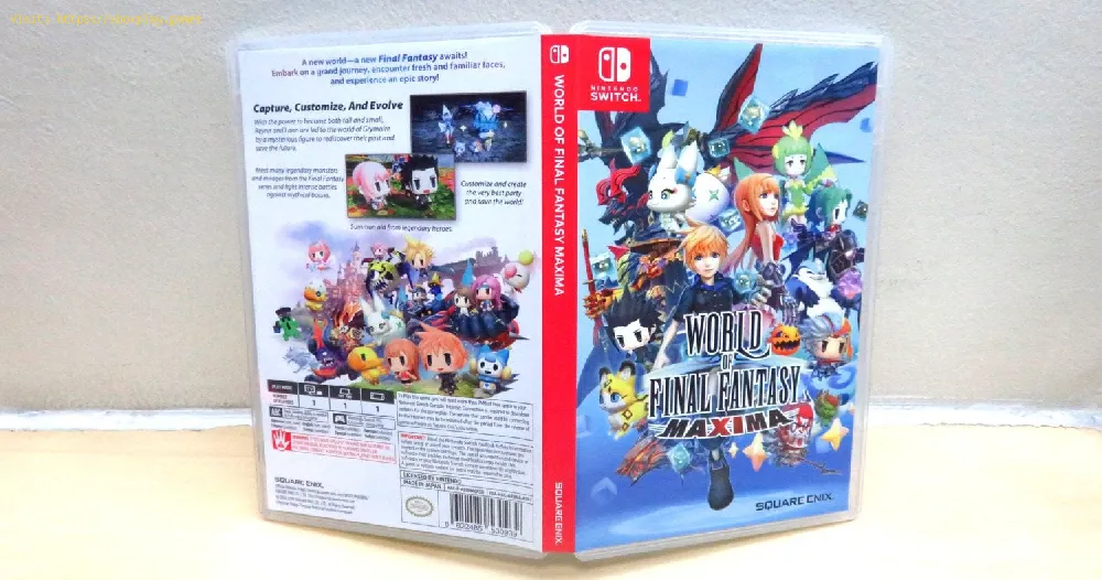 World of Final Fantasy Maxima is a physical format for Nintendo Switch