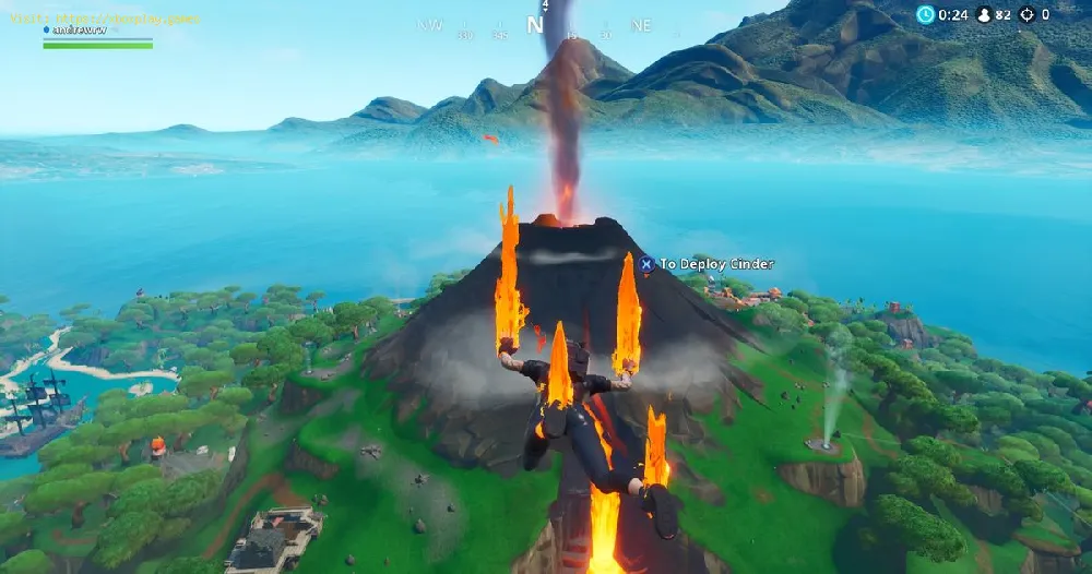 Fortnite’s volcano is start to erupt