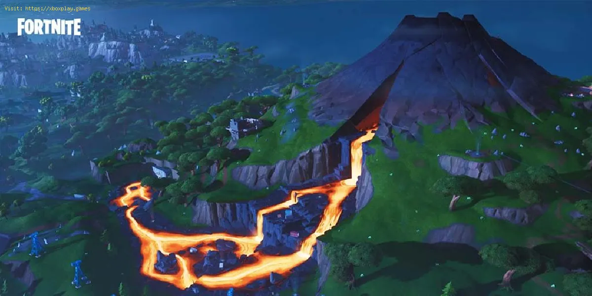 La carte de Fortnite change après l'éruption du volcan