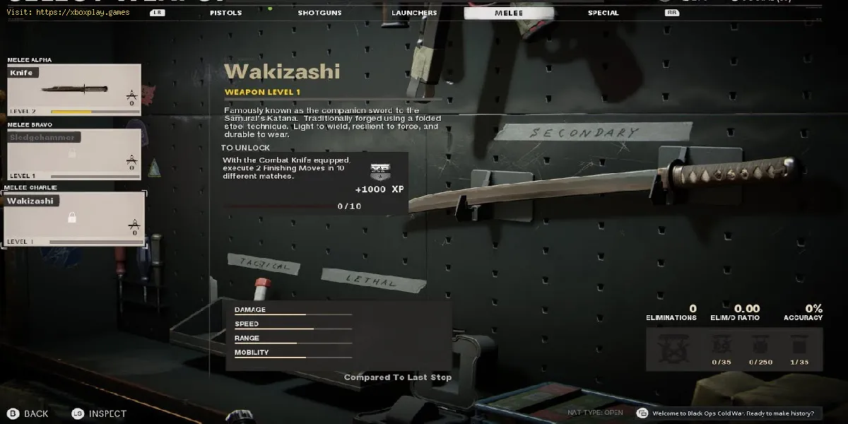 Call of Duty Black Ops Cold War: How to Unlock Wakizashi Sword
