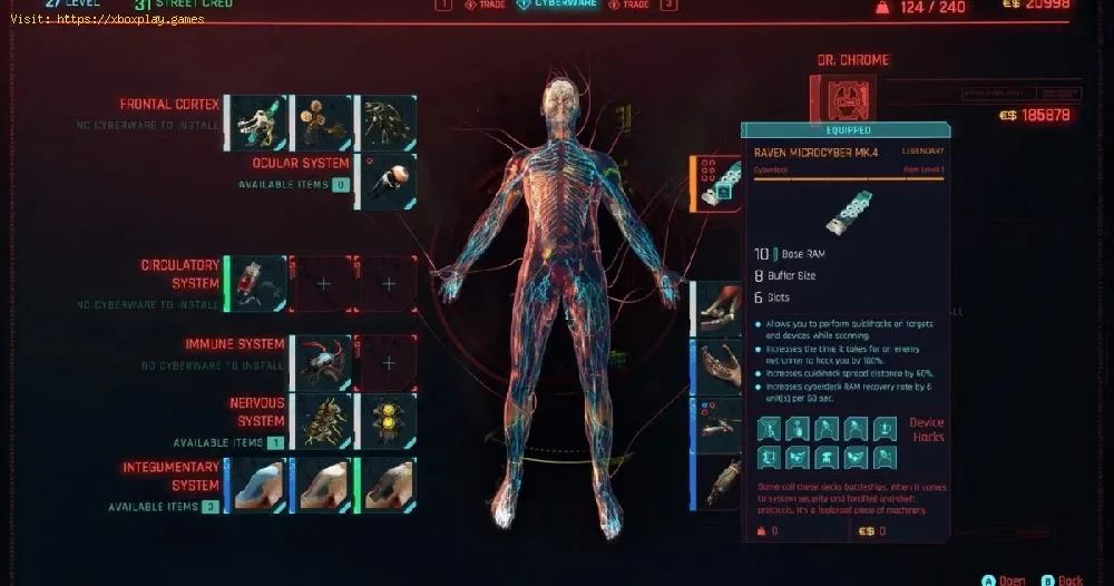 Cyberpunk 2077：壮大な強化された足首を取得する方法