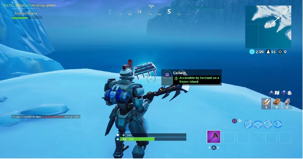Fortnite Fortbyte: where to search as Sentinel on a Frozen Island