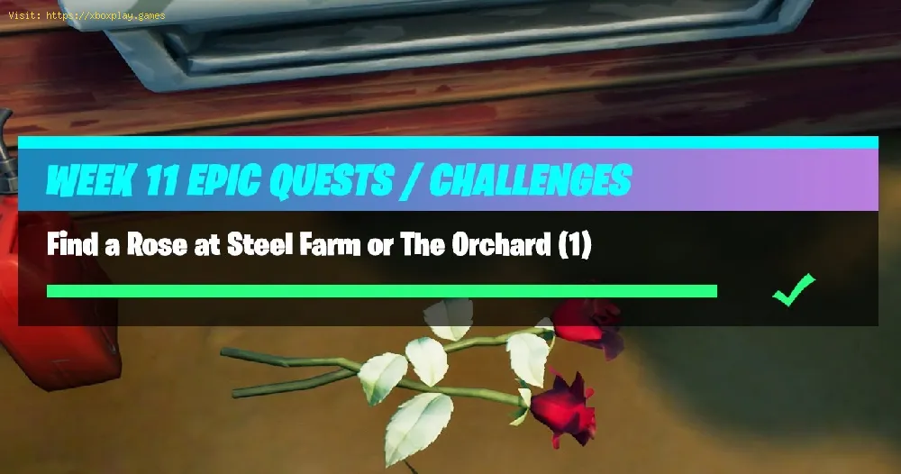 Fortnite: Where to Find a Rose at Steel Farm or The Orchard