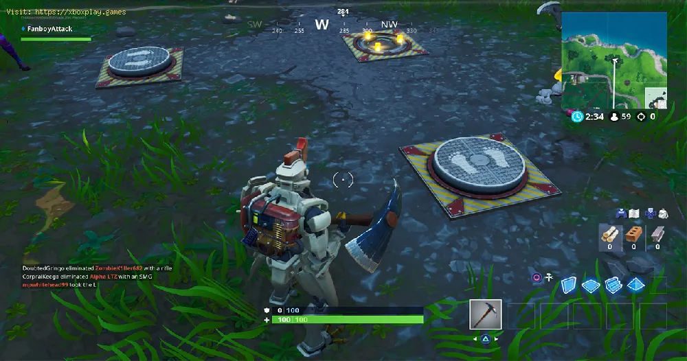 Fortnite Fortbyte 82: solve the puzzle of the pressure plate NW