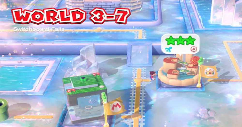 Super Mario 3D World + Bowser's Fury: Where is The three green star and Stamp for World 3-7