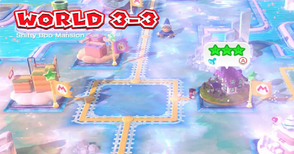 Super Mario 3D World + Bowser's Fury: Where is The three green star and Stamp for World 3-3