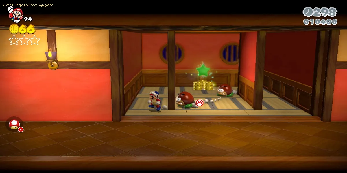 Super Mario 3D World + Bowser's Fury: onde encontrar estrelas verdes e estampar World Castle 6