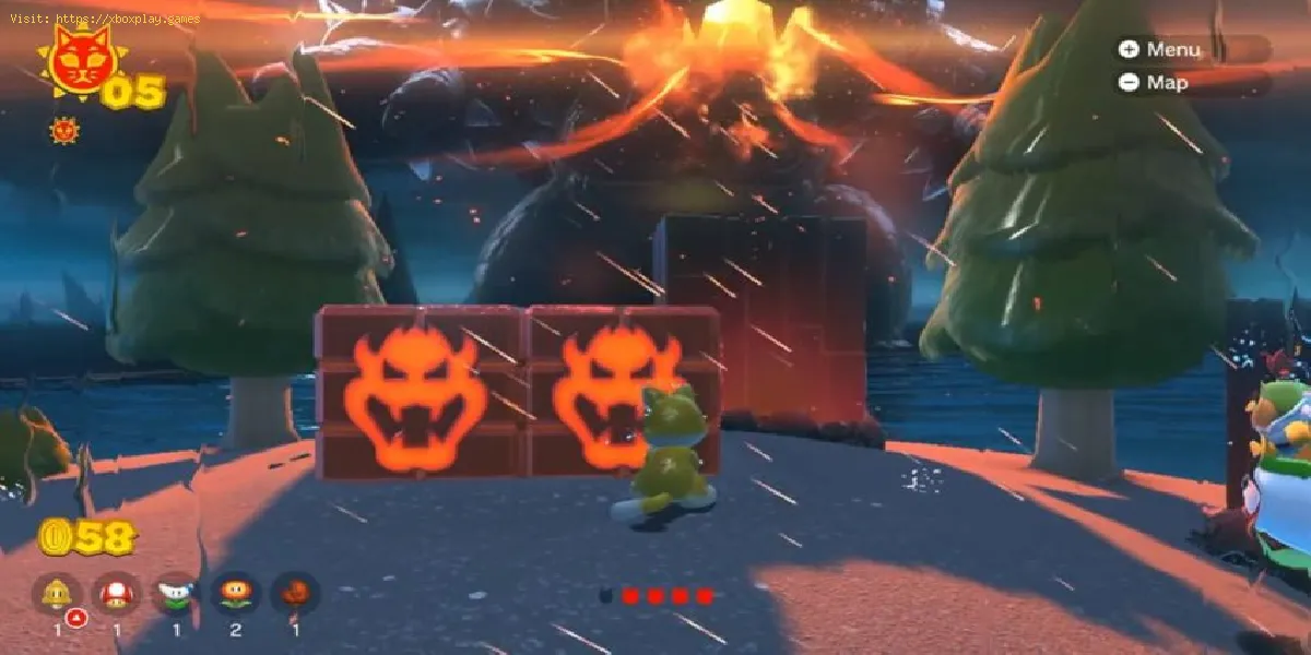 Super Mario 3D World Bowser Fury: Como destruir blocos de fúria