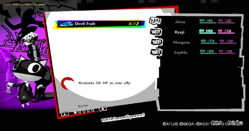 Persona 5 Strikers: Restoring HP and SP - Tips and tricks