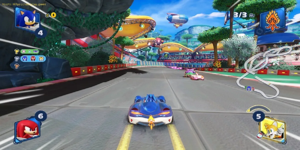 Team Sonic Racing Trick: Como obter um impulso na linha de partida