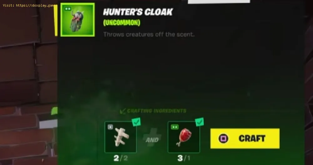 Fortnite: How to Craft a Hunter’s Cloak in season 6