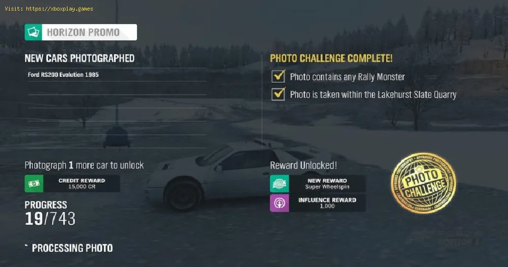 Forza Horizon 4: How to complete Quarry Rally Monster Weekly Photo Challenge