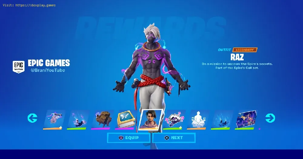 Fortnite: How to Get Raz Glyph Master Style