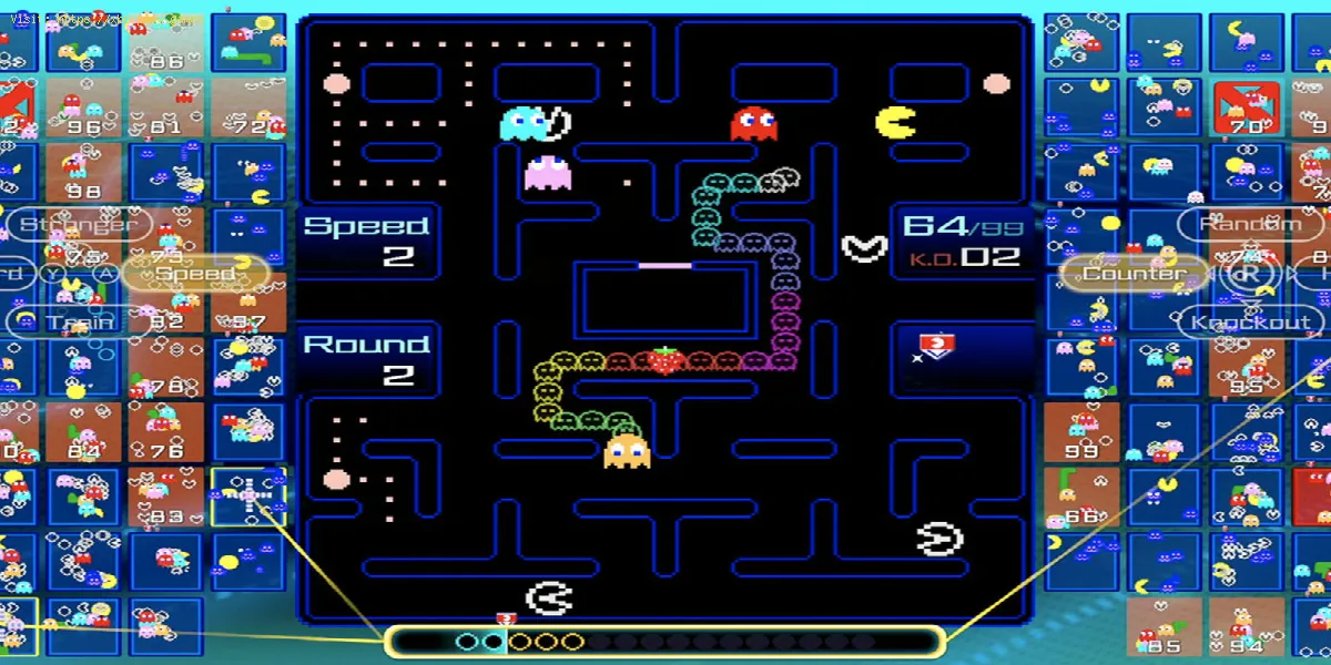 Pac-Man 99: Como classificar