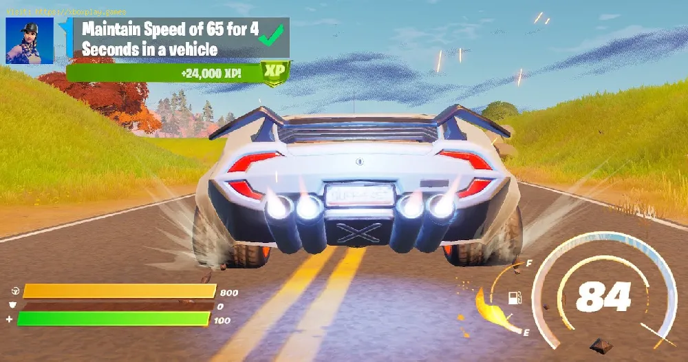Fortnite: How to maintain a speed of 65 or more for 4 seconds in a vehicle