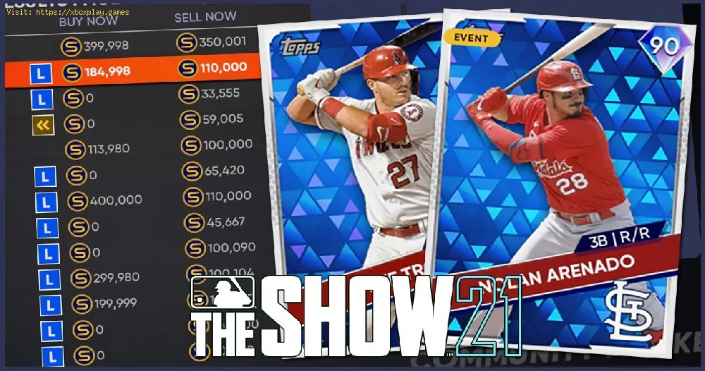 MLB The Show 21：ダイヤモンド王朝でカードを販売する方法