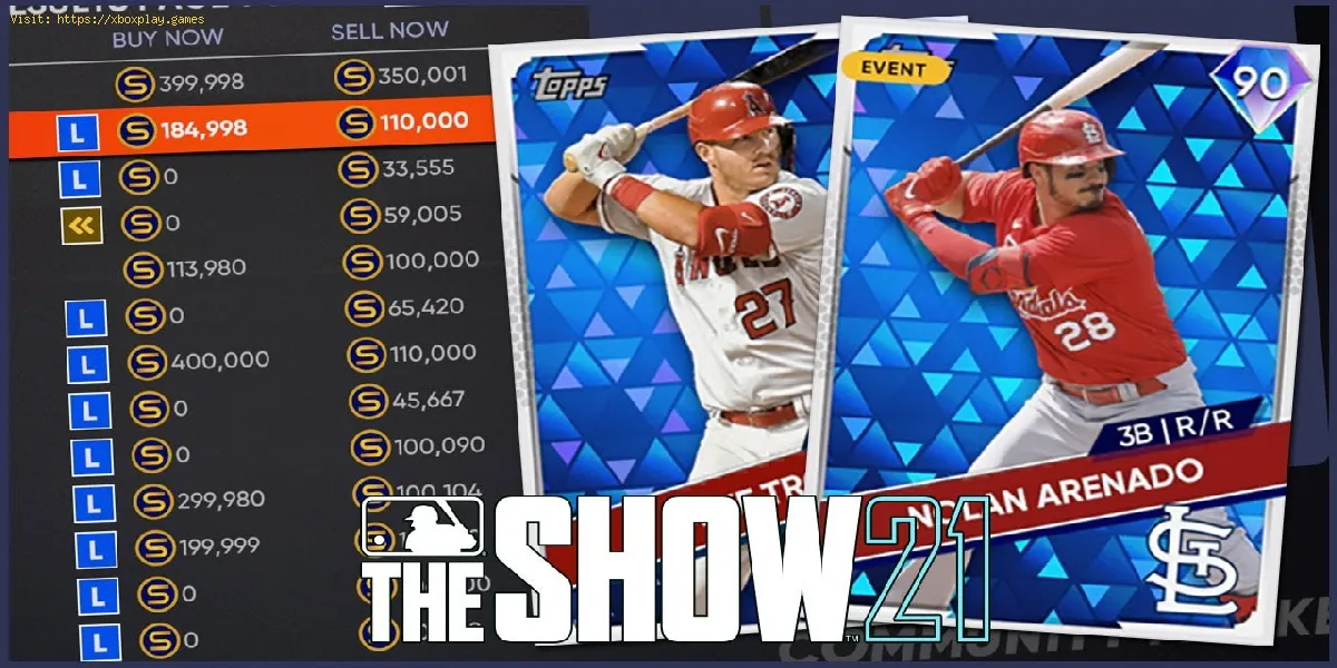 MLB The Show 21: come vendere carte su Diamond Dynasty