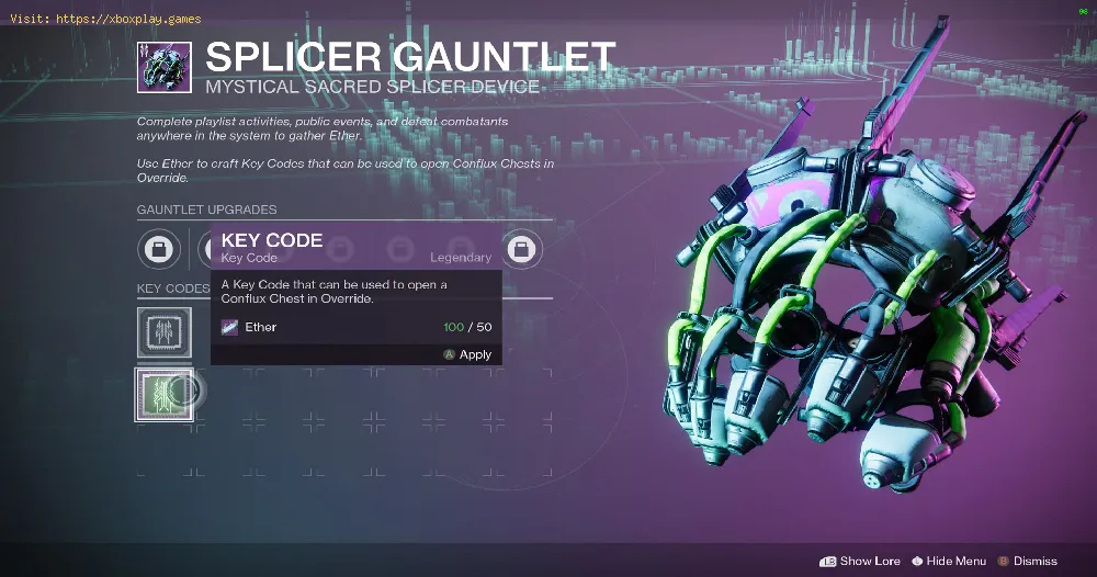 Destiny 2: How to Find Ether and make a Key Code