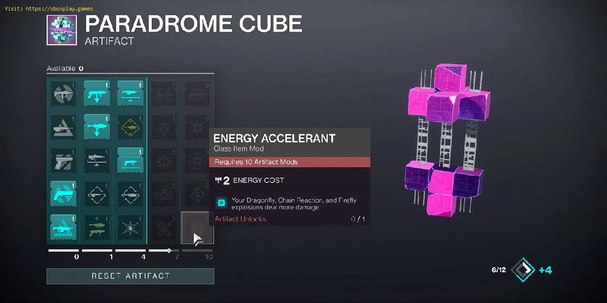 Destiny 2: Comment débloquer l'artefact saisonnier Paradrome Cube