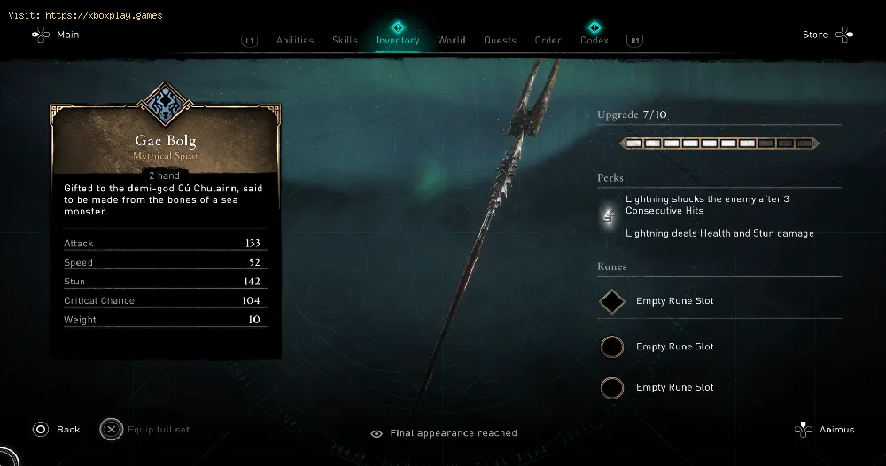 Assassin's Creed Valhalla：ドルイドの怒りで神話の槍ゲイボルグを入手する方法
