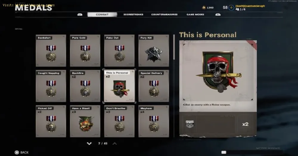 Call of Duty Black Ops Cold War：これは個人メダルを獲得する方法
